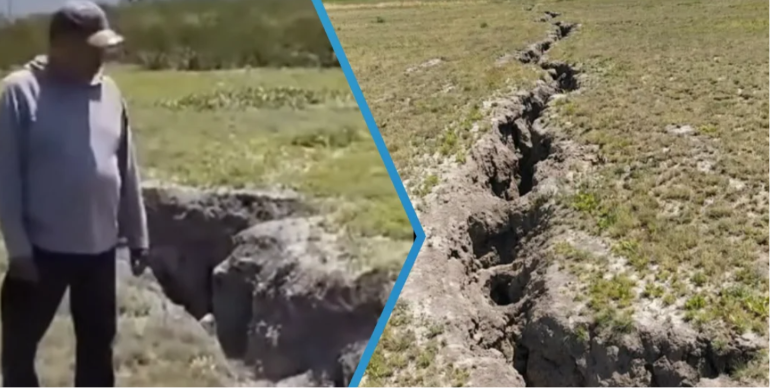 Analizarán grieta de aproximadamente 200 metros localizada en Galeana, Nuevo León
