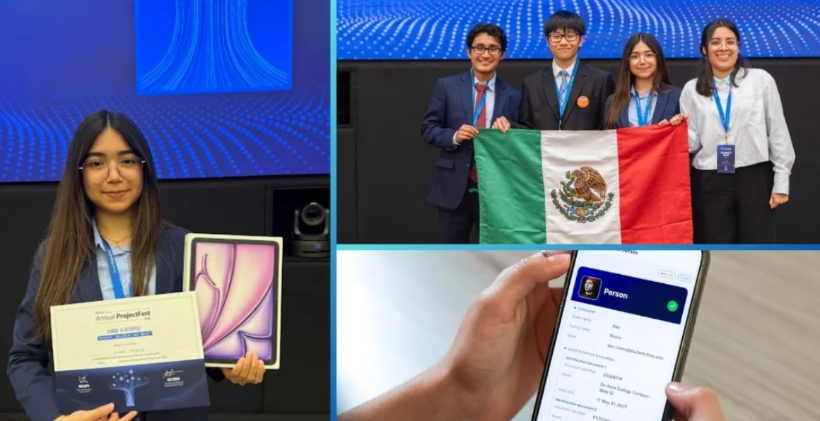 Estudiante de la UANL gana primer lugar en Infosys Project Fest en India con cartera digital